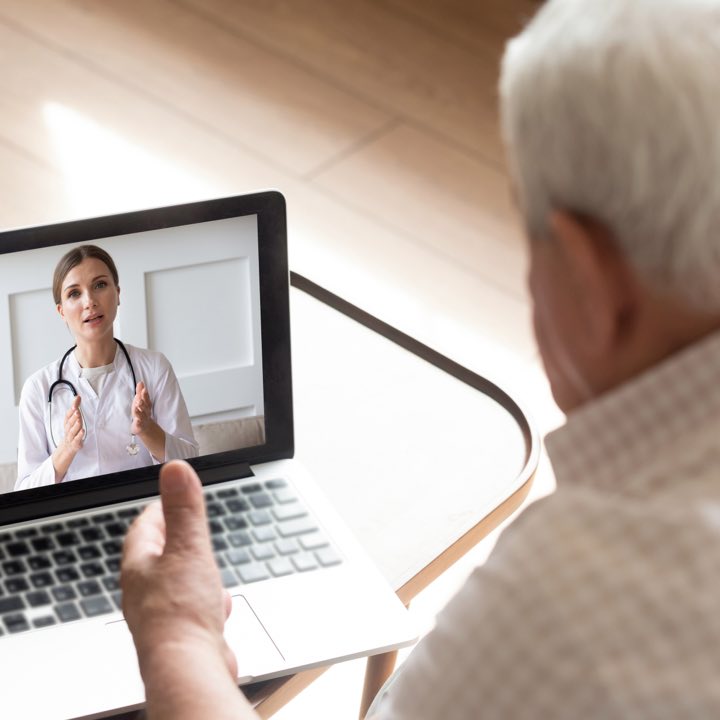 Virtual tele-health appointment