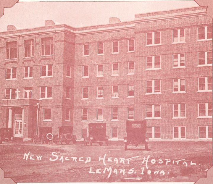 Original Sacred Heart Hospital in Le Mars, Iowa